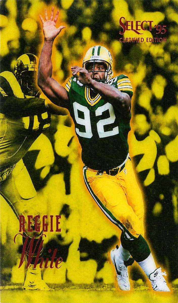 Reggie White 1995 panini Certified Football Mirror Gold