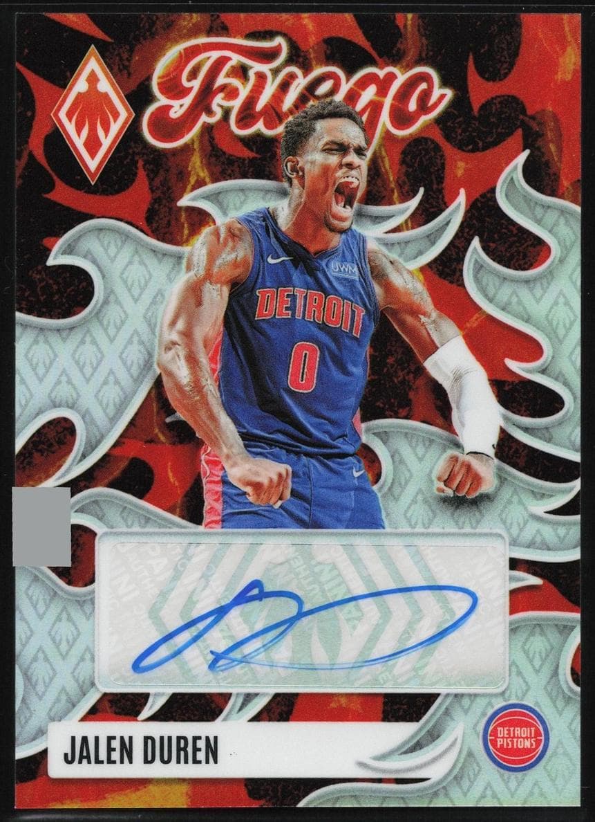 Jalen Duren 2023 Panini Phoenix auto card