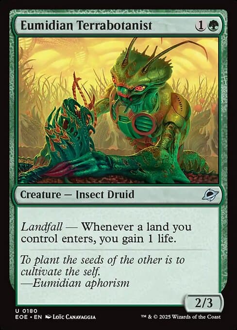 Eumidian Terrabotanist 2025 Magic: The Gathering Edge of Eternities
