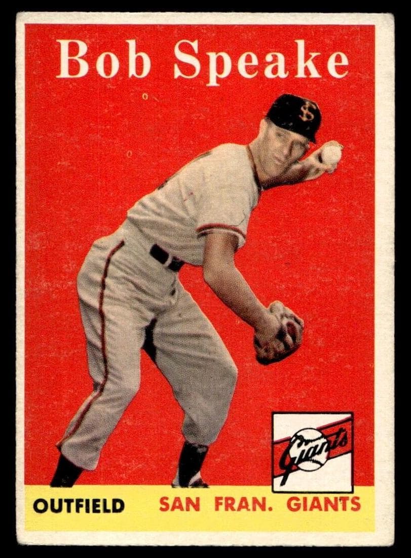 Bob Speake 1958 topps Topps