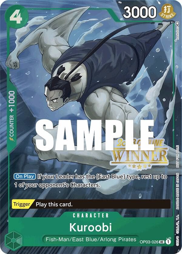 Kuroobi 2023 One Piece Japanese Pillars of Strength