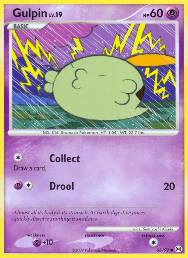 Gulpin 2009 Pokemon Arceus Reverse Holo