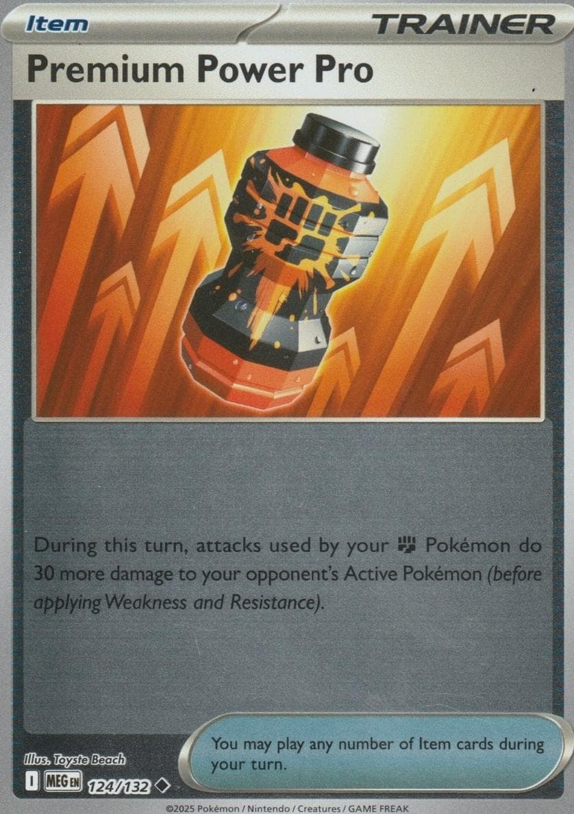 Premium Power Pro trading card