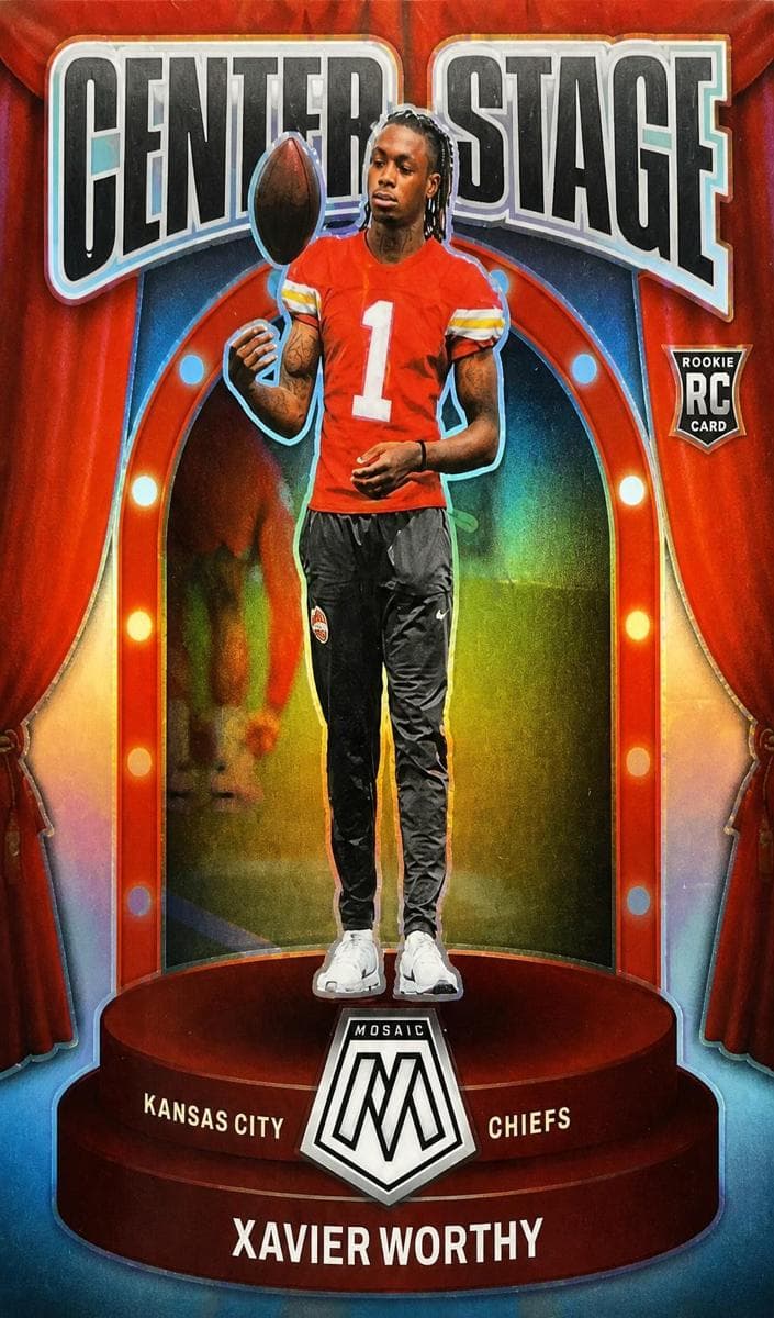 Xavier Worthy trading card
