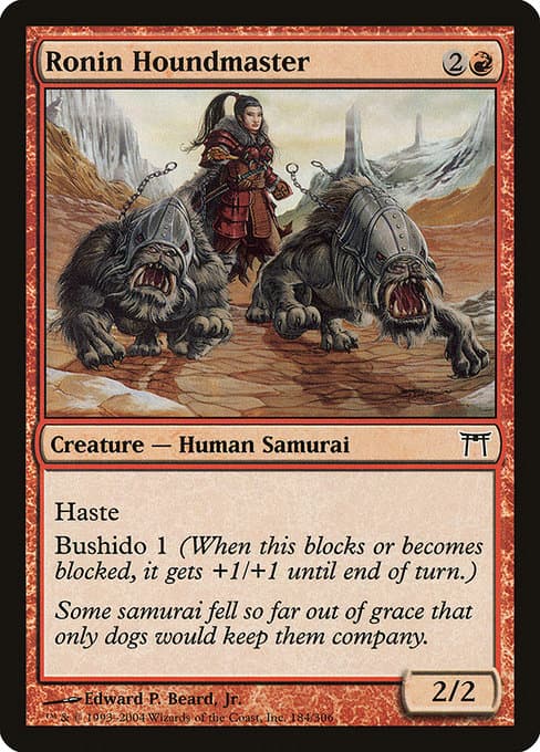 Ronin Houndmaster 2004 Magic: The Gathering Champions of Kamigawa
