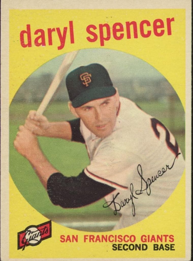 Daryl Spencer 1959 topps Topps