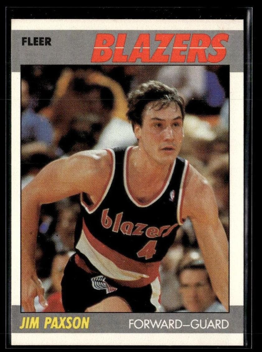Jim Paxson trading card