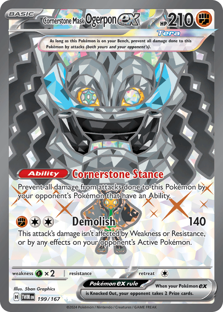 Cornerstone Mask Ogerpon ex 2024 Pokemon