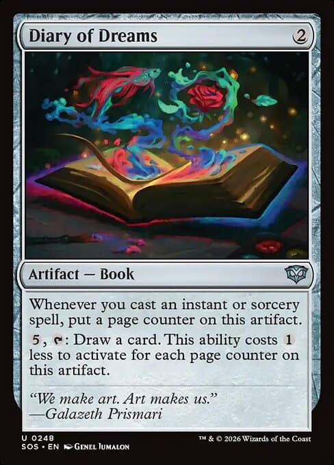 Diary of Dreams 2026 Magic: The Gathering Secrets of Strixhaven Foil