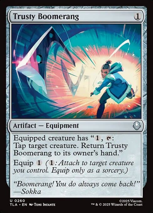 Trusty Boomerang 2025 Magic: The Gathering Avatar: The Last Airbender