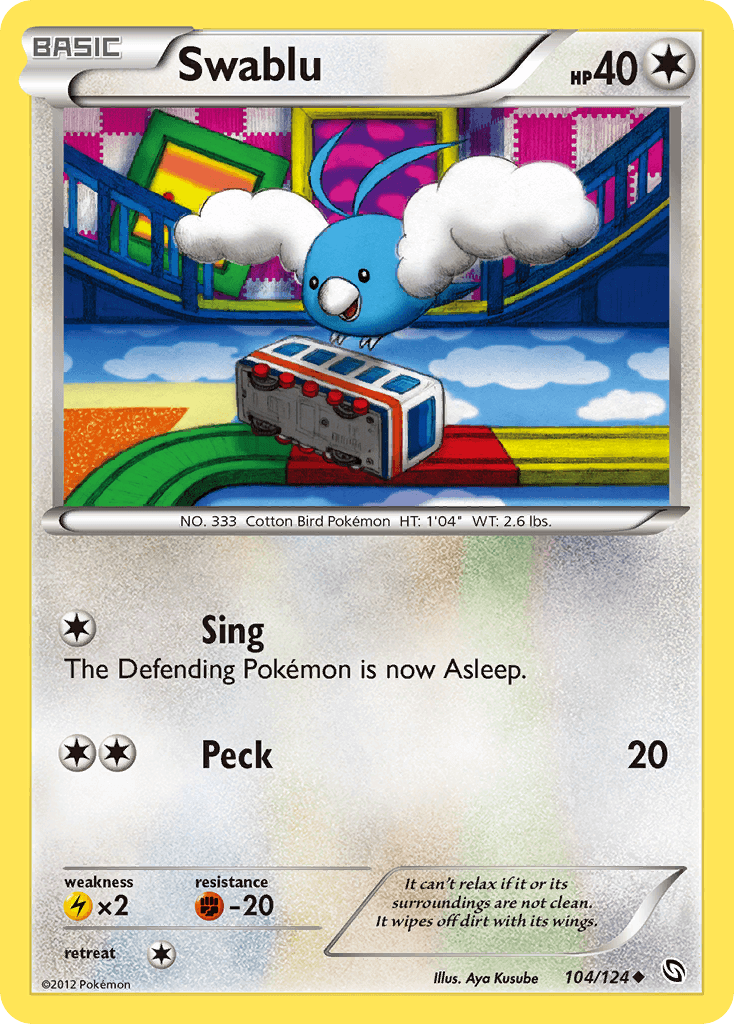 Swablu 2012 Pokemon Dragons Exalted