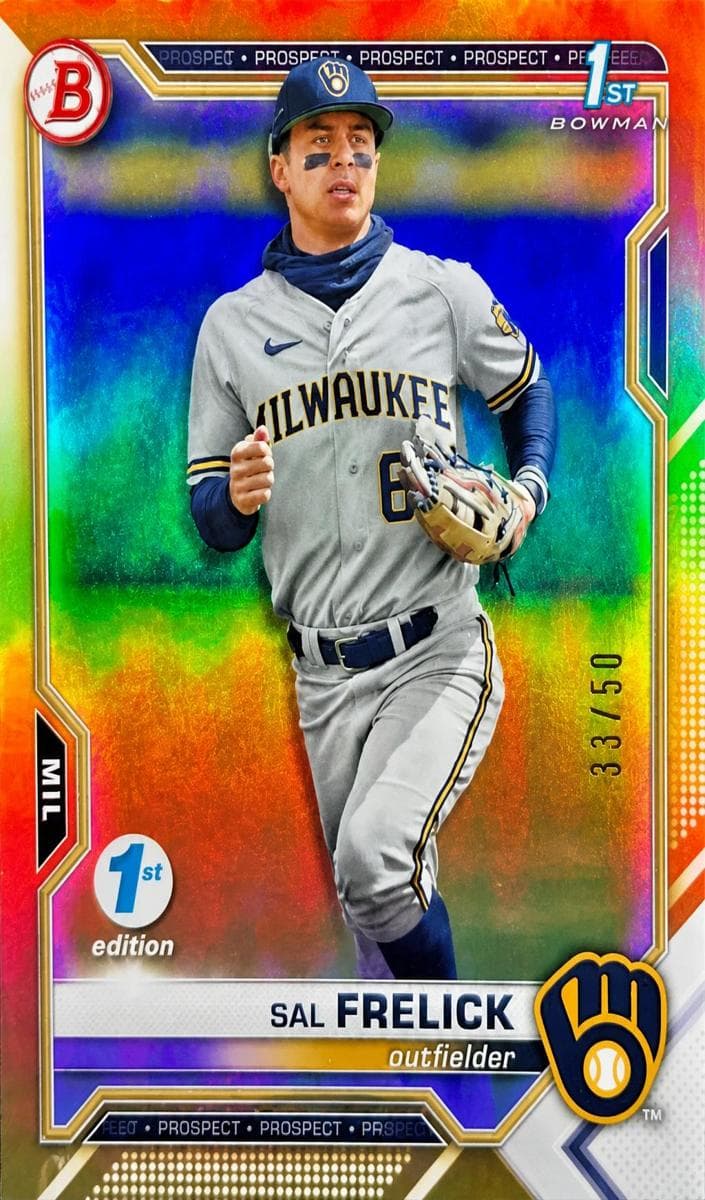 Sal Frelick 2021 bowman Bowman Draft