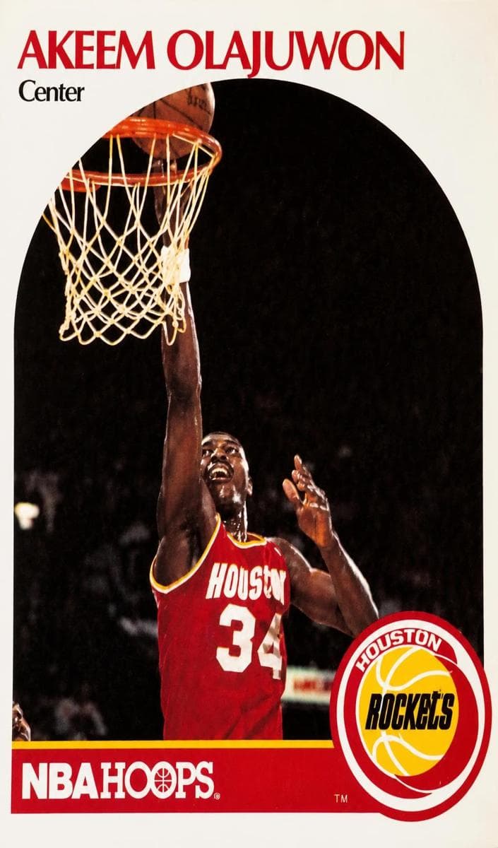 Akeem Olajuwon trading card