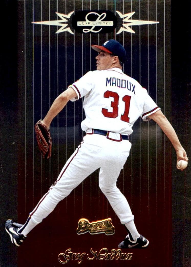 Greg Maddux 1996 leaf Leaf Limited