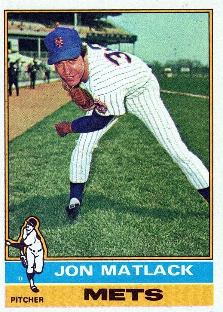Jon Matlack 1976 topps Topps