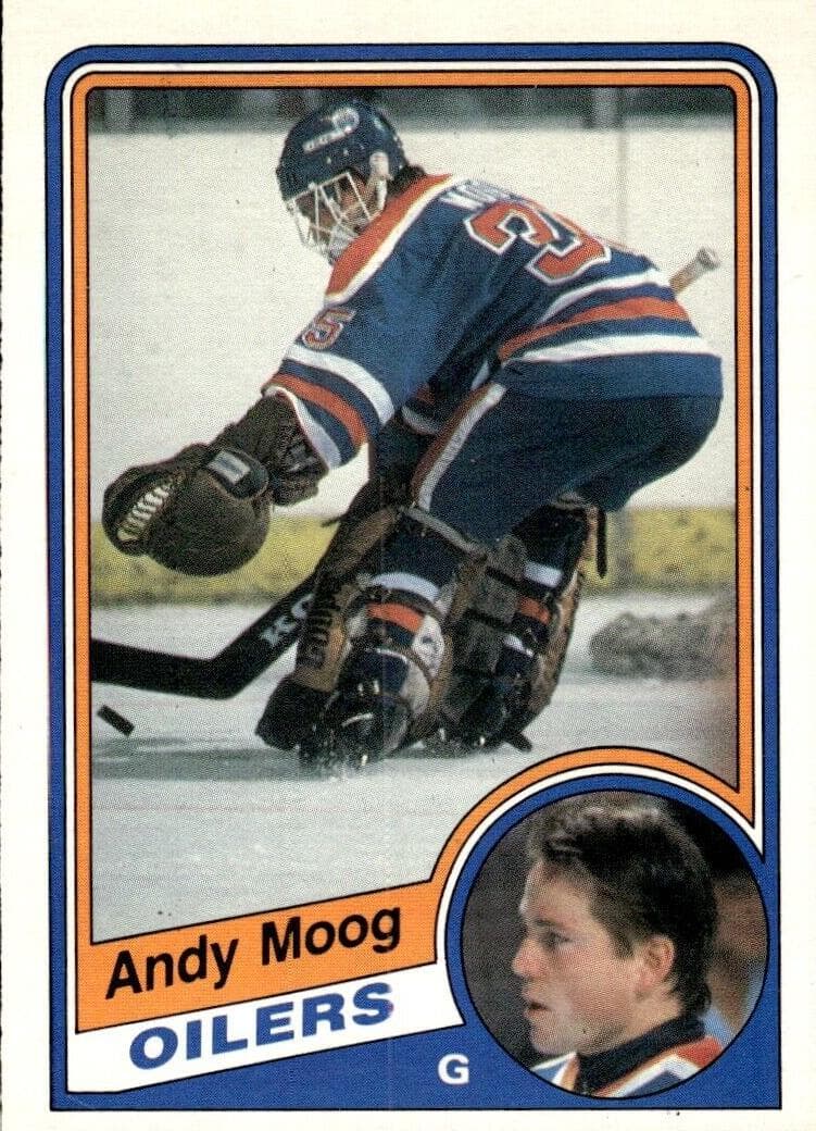 Andy Moog 1984 topps O-Pee-Chee