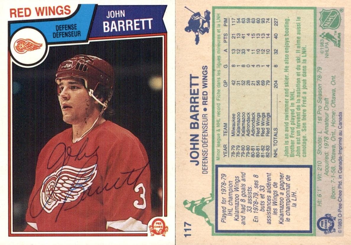 John Barrett trading card