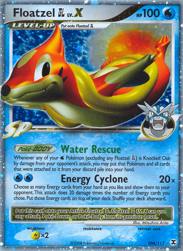 Floatzel GL LV.X 2009 Pokemon