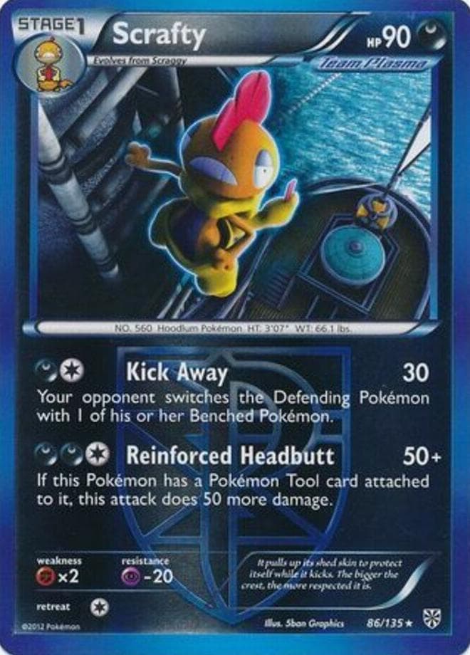Scrafty trading card