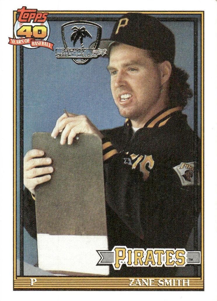 Zane Smith 1991 topps Topps