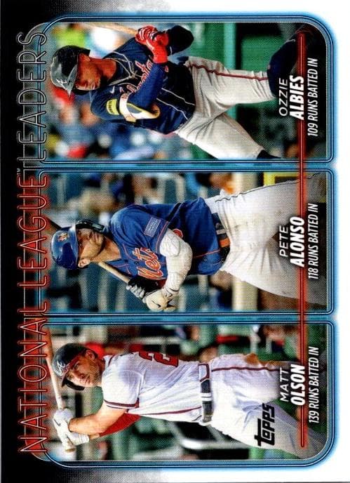 National League Leaders Runs Batted In (Matt Olson / Pete Alonso / Ozzie Albies) #293