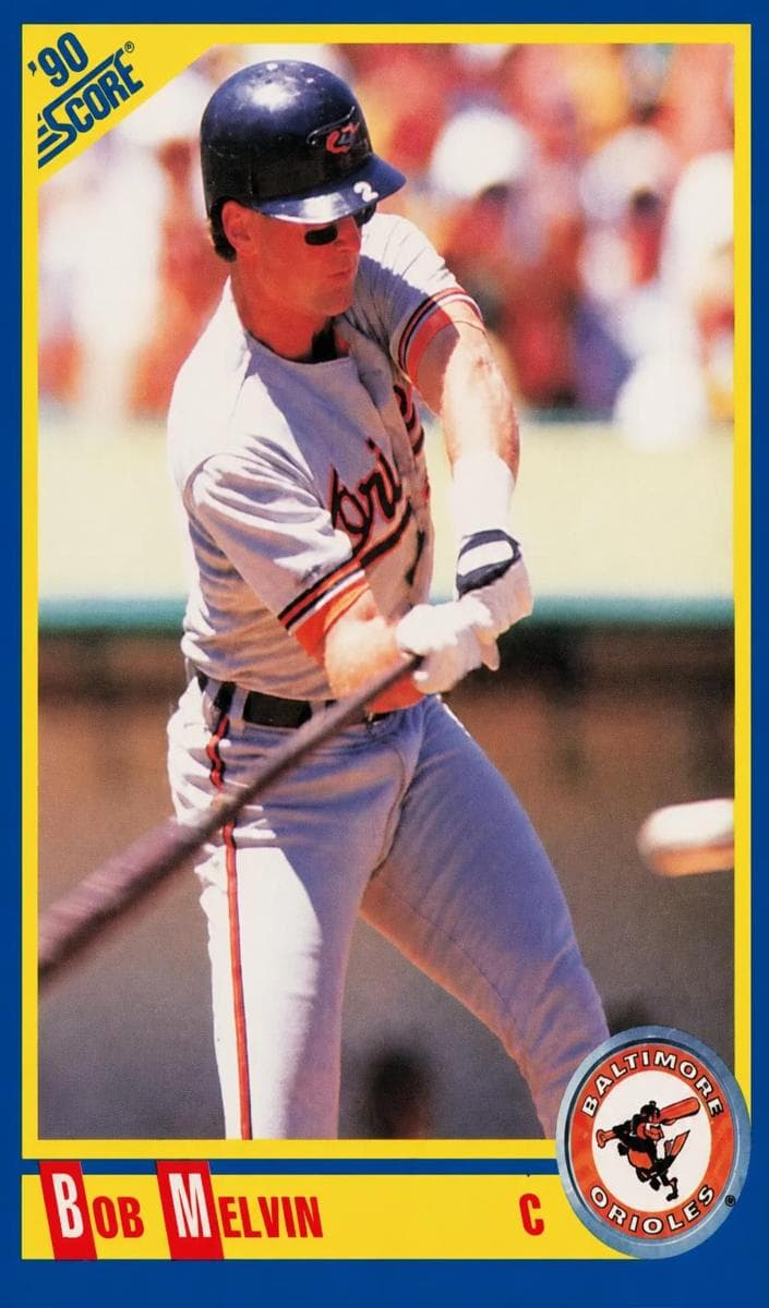 Bob Melvin 1990 panini Score