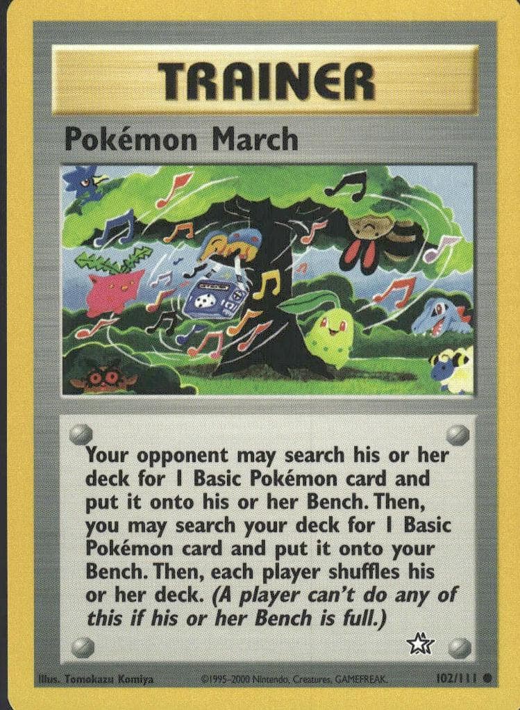 Pokémon March trading card