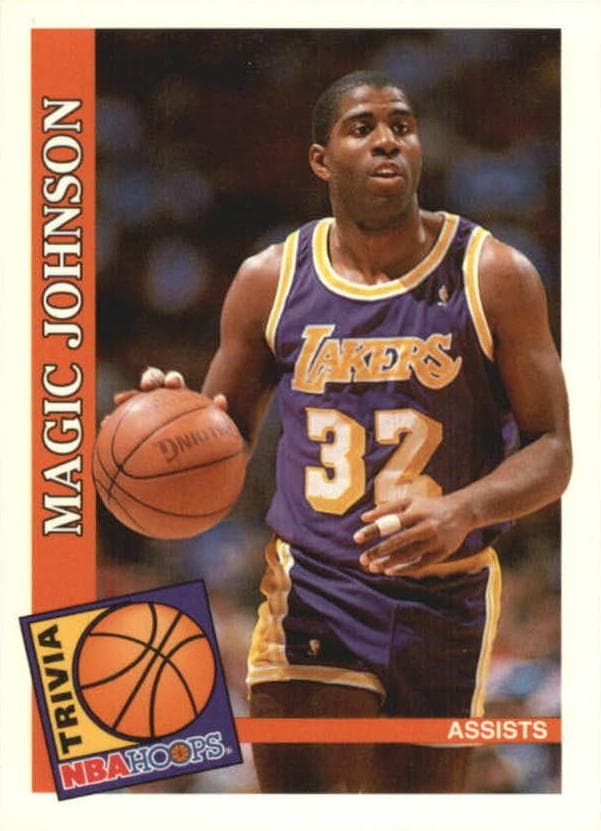 Magic Johnson 1992 panini Hoops