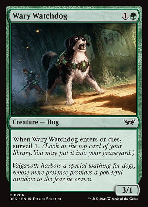 Wary Watchdog 2024 Magic: The Gathering Duskmourn: House of Horror