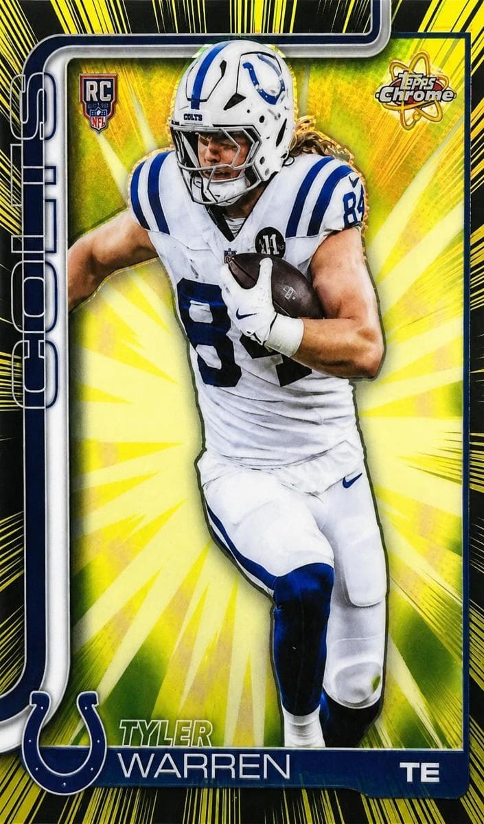 Tyler Warren 2025 topps Topps Chrome