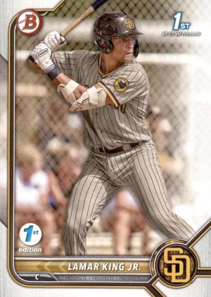 Lamar King Jr. 2022 bowman Bowman Draft