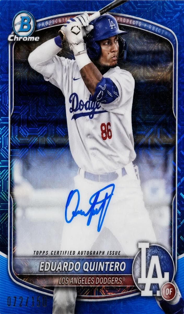 Eduardo Quintero trading card