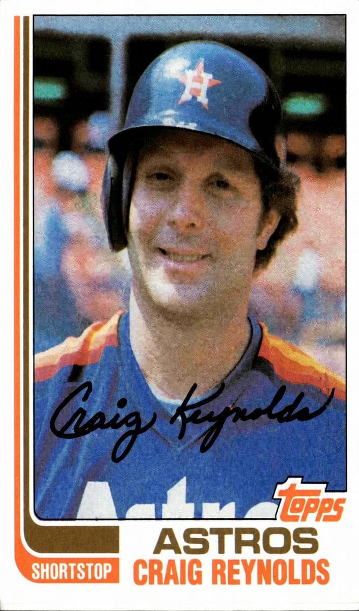 Craig Reynolds 1982 topps Topps