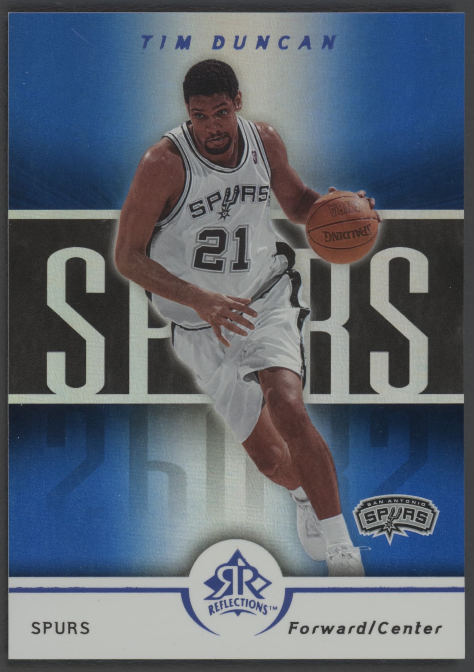 Tim Duncan 2005 upper-deck Reflections