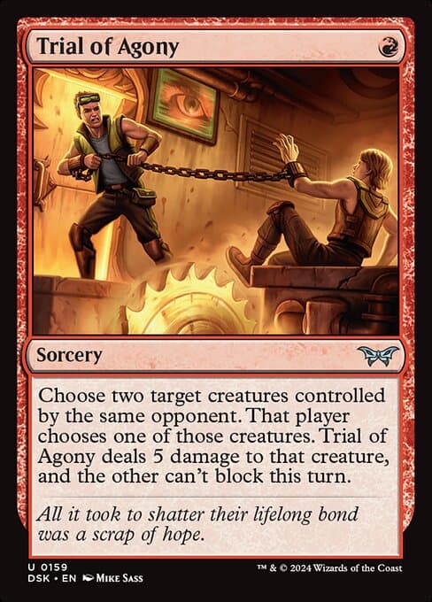 Trial of Agony 2024 Magic: The Gathering Duskmourn: House of Horror