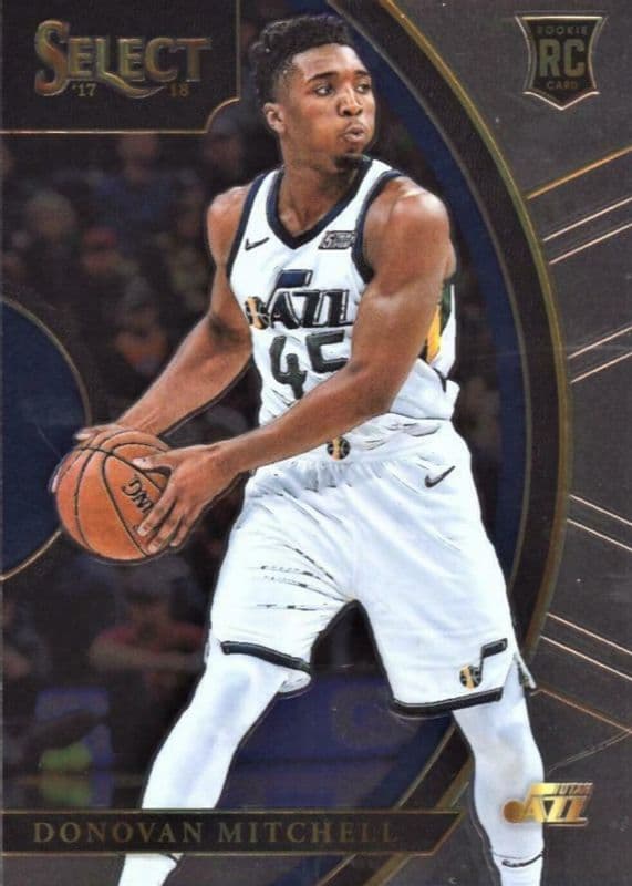 Donovan Mitchell 2017 panini Select Concourse Basketball Zebra