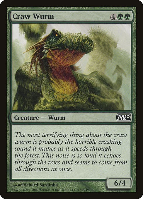 Craw Wurm 1994 Magic: The Gathering Revised