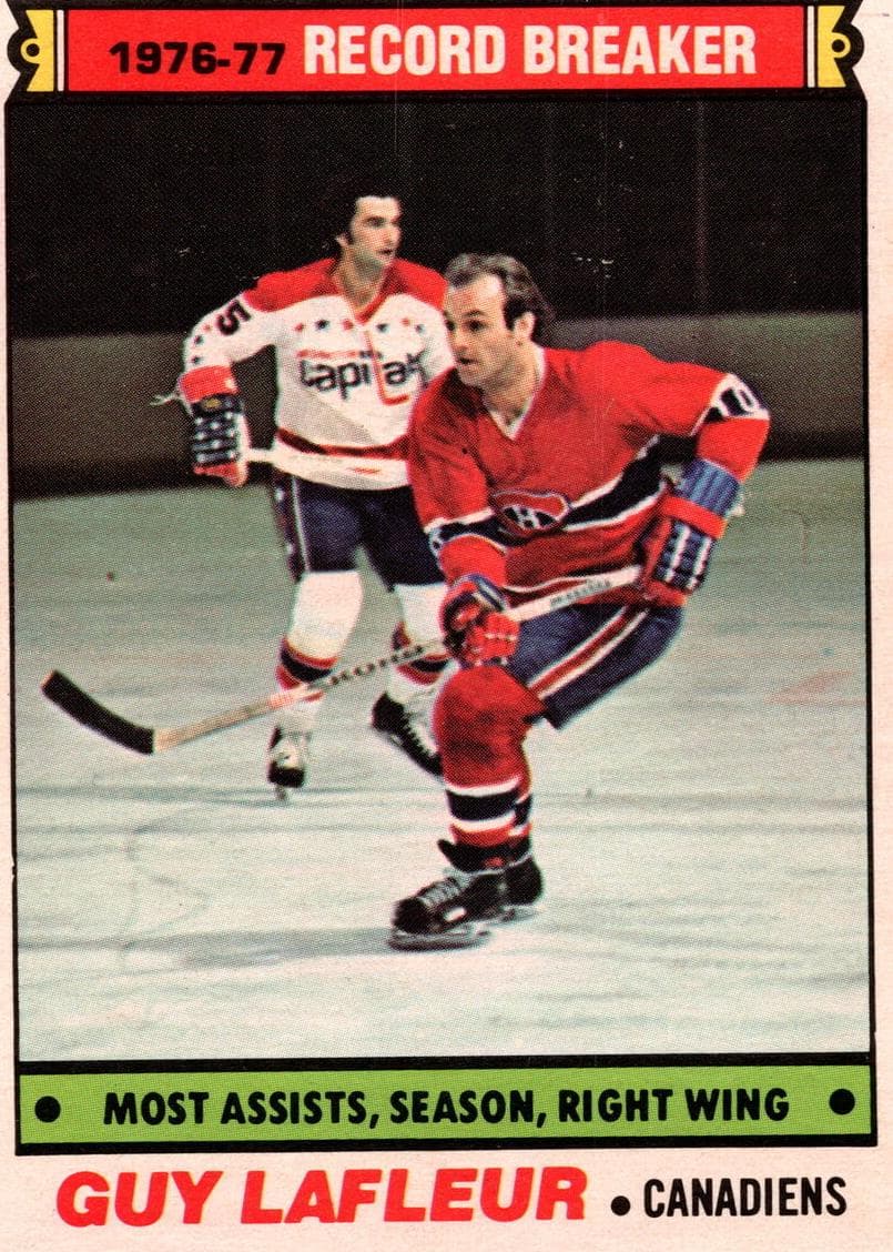 Guy Lafleur 1977 topps O-Pee-Chee