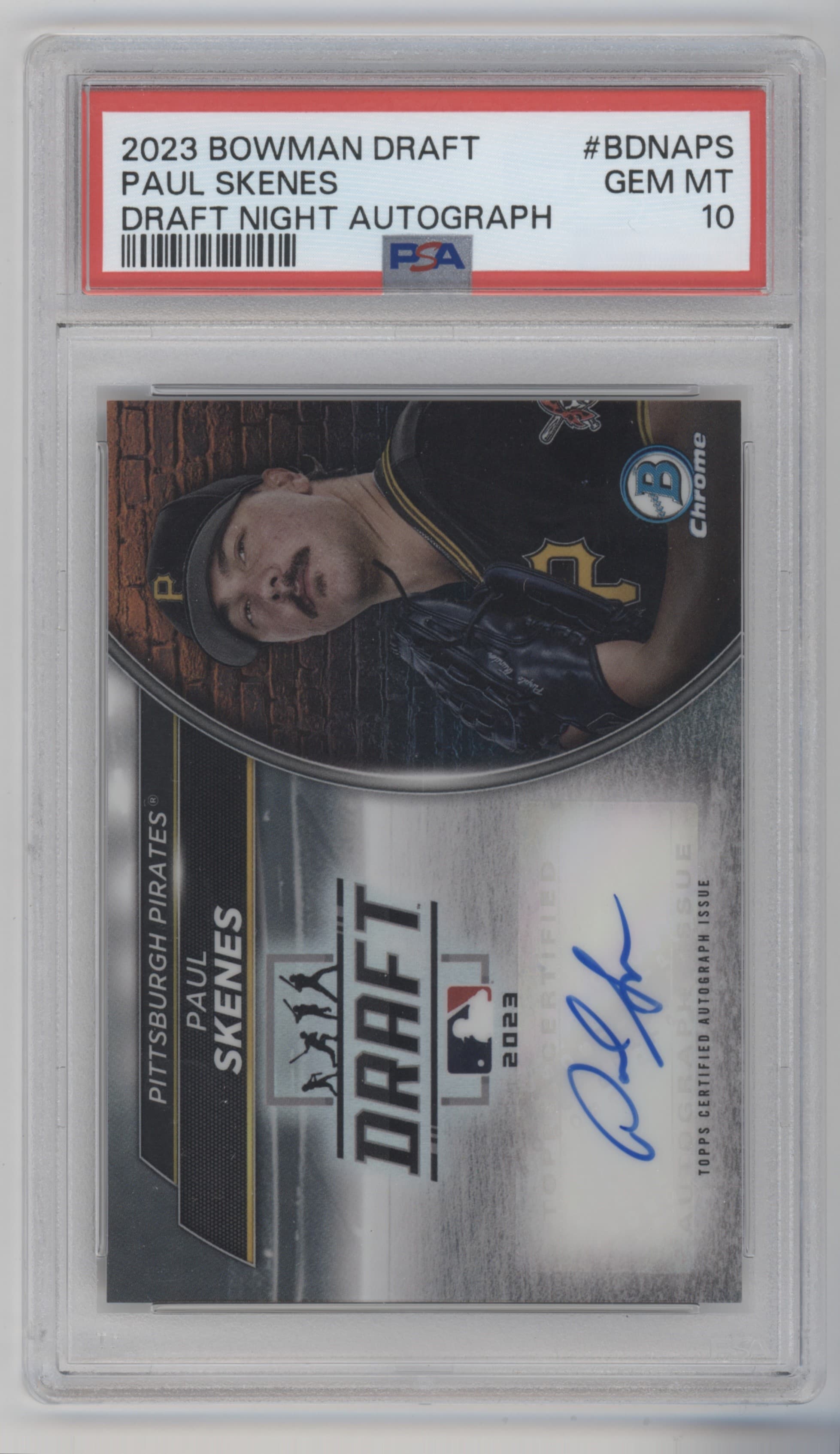 Paul Skenes 2023 bowman Bowman Draft