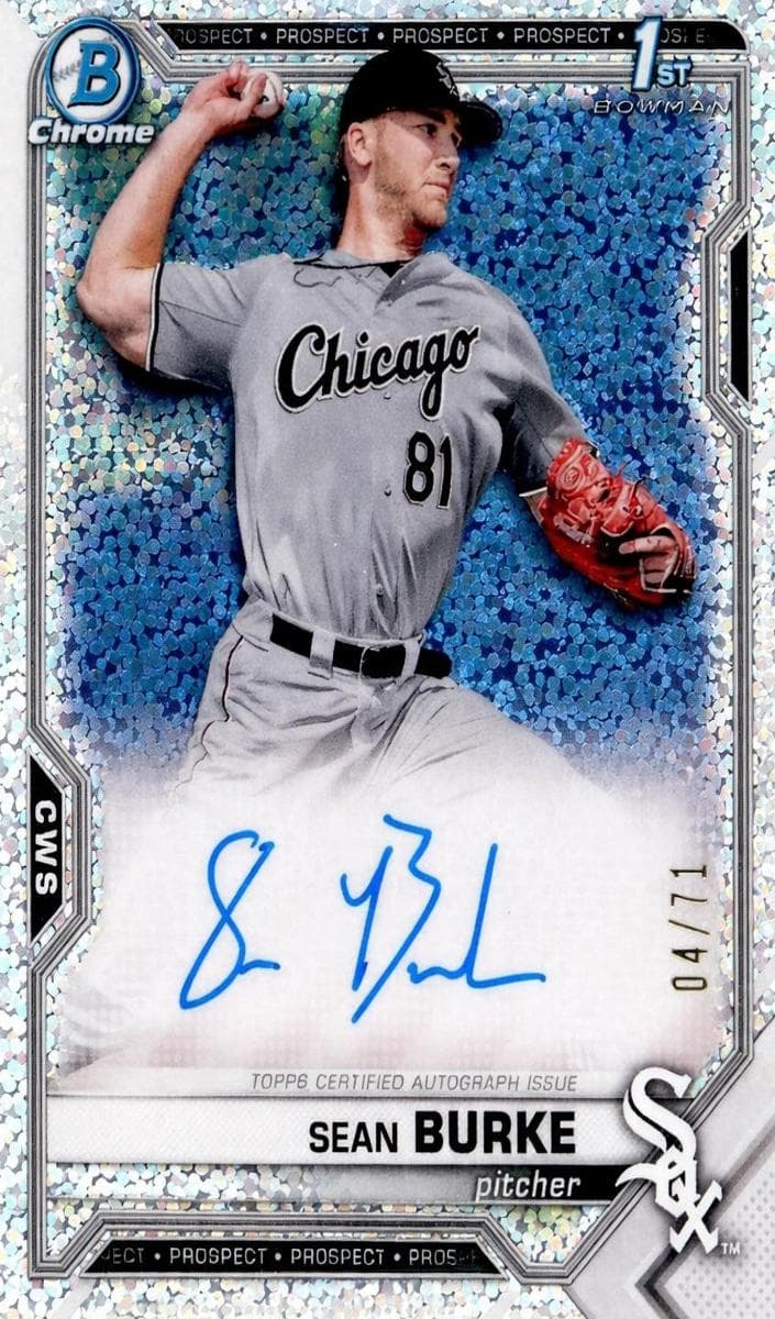 Sean Burke 2021 bowman Bowman Draft