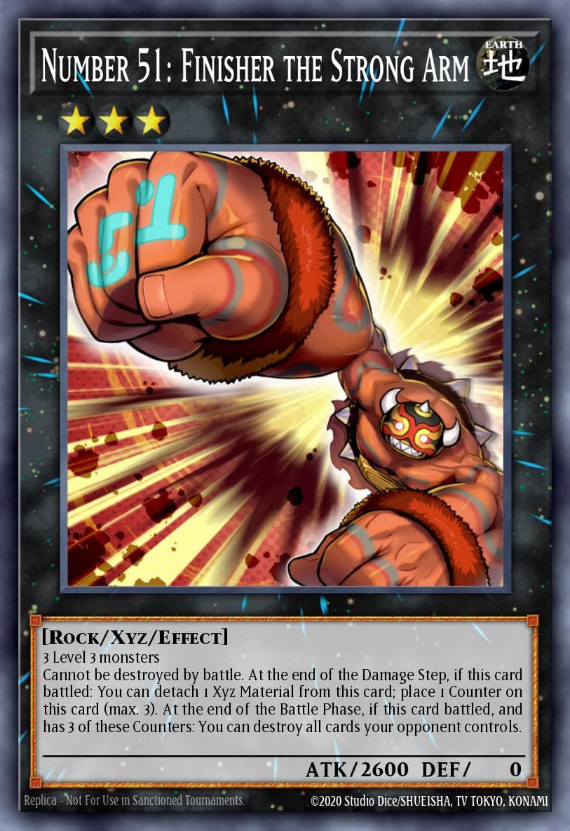Number 51: Finisher the Strong Arm #DRL3-EN024