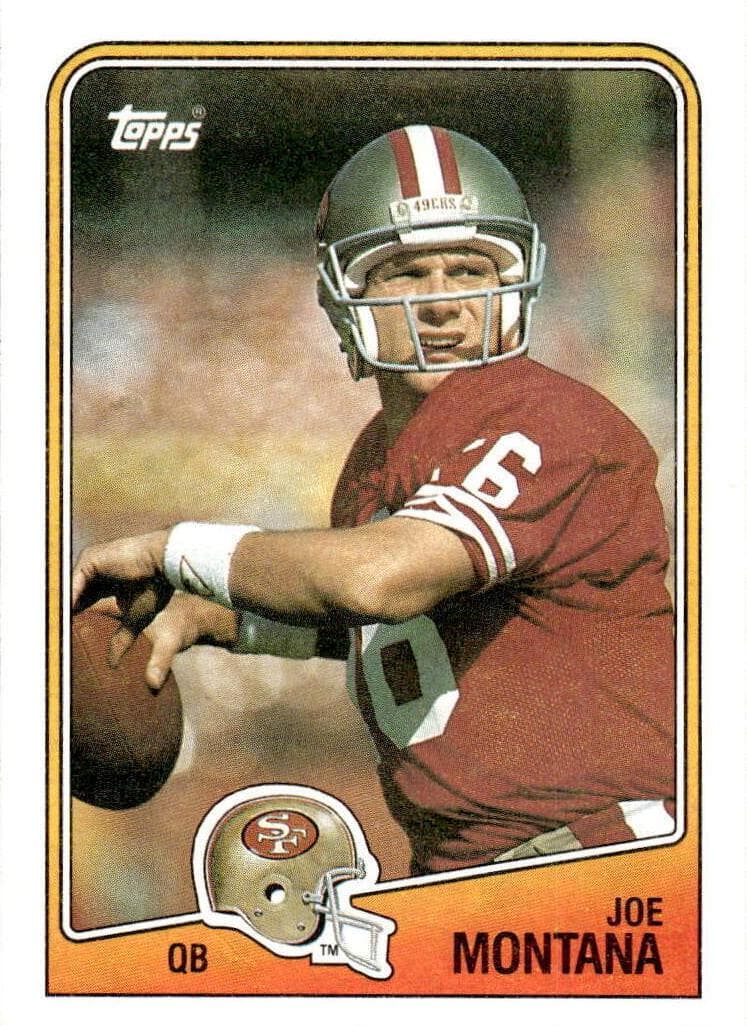 Joe Montana trading card