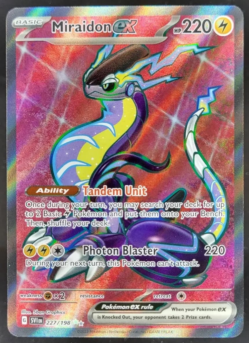 Miraidon ex trading card