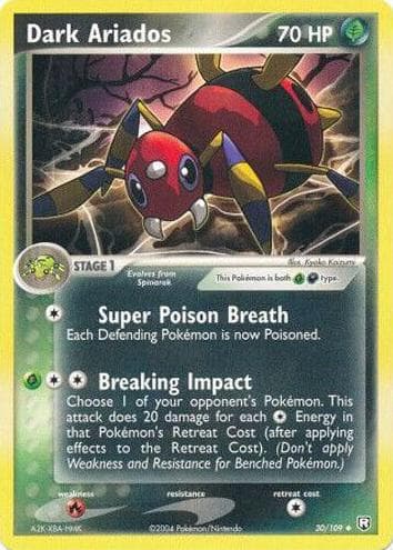 Dark Ariados trading card