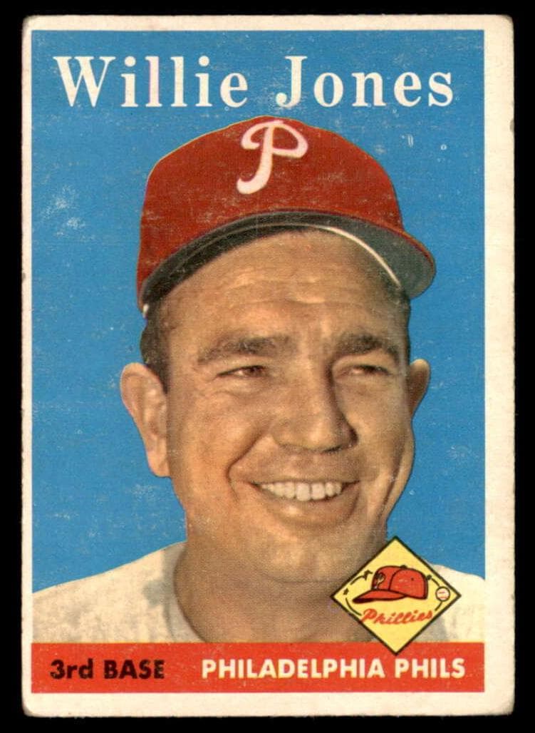 Willie Jones 1958 topps Topps