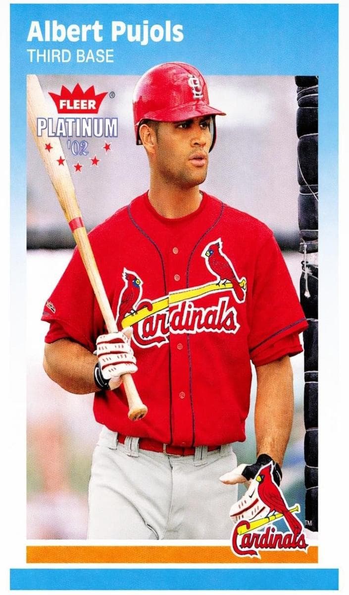 Albert Pujols 2002 fleer Fleer Platinum