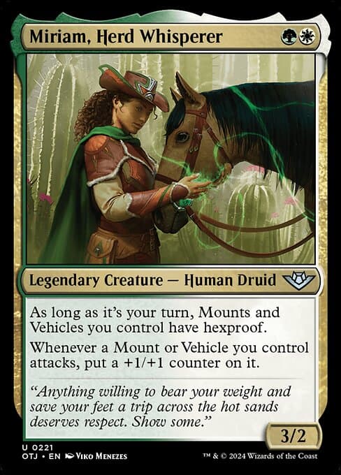 Miriam, Herd Whisperer 2024 Magic: The Gathering Outlaws of Thunder Junction