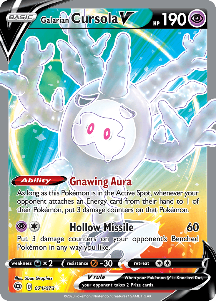 Galarian Cursola V 2020 Pokemon