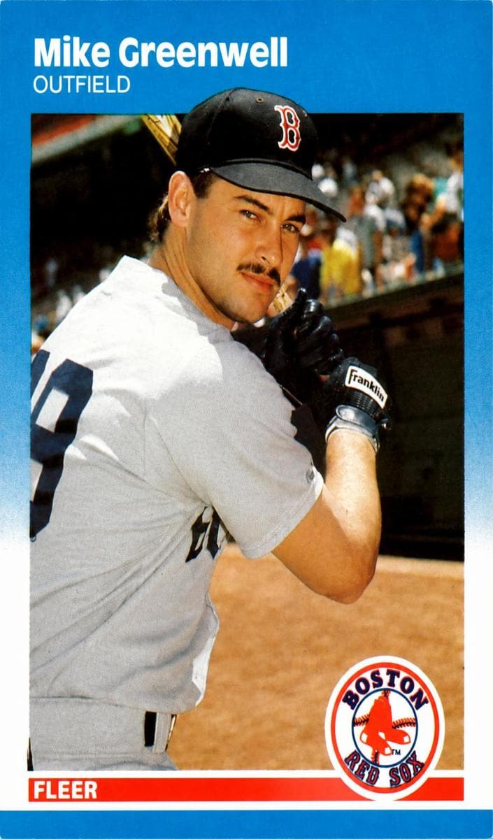 Mike Greenwell 1987 fleer