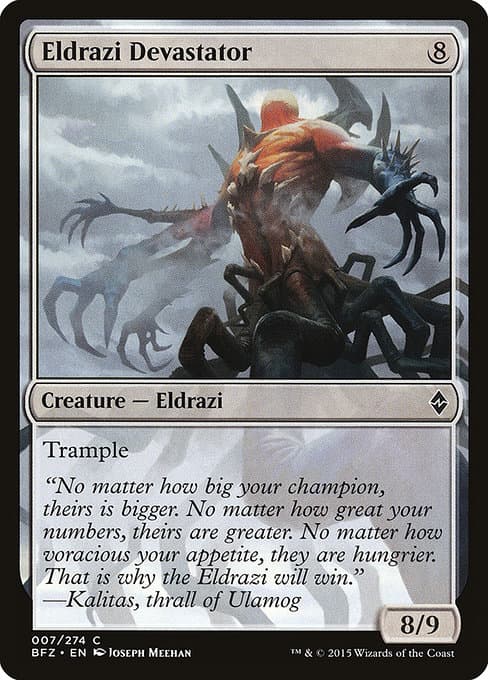 Eldrazi Devastator 2015 Magic: The Gathering Battle for Zendikar